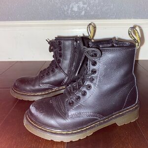 Dr. Martens Black Kids Boots